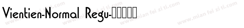 Vientien-Normal Regu字体转换